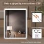 Venti Prymus lustro 60x80 cm prostokątne z oświetleniem srebrne zdj.4