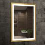 Venti Luxled Gold lustro 60x80 cm pionowe/poziome z podświetleniem złoty połysk zdj.2
