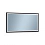 Venti Luxled lustro 120x60 cm pionowe/poziome z podświetleniem czarny zdj.1