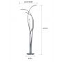 Aviano Hampton lampa stojąca 5x26 W chrom 3326-0501 zdj.3