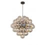 Aviano Portofino lampa wisząca 44x2,2 W czarna-chrom-przydymiona 5079-4405 zdj.1