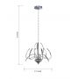 Aviano Hampton lampa wisząca 1x57W chrom 5326-1201 zdj.2