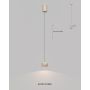 Aviano Quiberon lampa wisząca 1x8 W piaskowa 6039-113 zdj.3