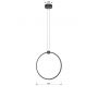 Aviano Circola lampa wisząca 1x36 W czarna 6218-0110 zdj.2