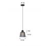 Aviano Mitica lampa wisząca 1x40 W czarna 6219-0110 zdj.2