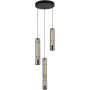 Aviano Cilindro lampa wisząca 3x9 W czarna-chrom-przydymiona 6223-0310 zdj.1