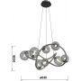 Wofi Nancy lampa wisząca 8x3,5 W czarna 7014-805 zdj.2