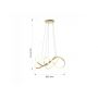 Aviano Arte lampa wisząca 1x138 W złota 7097-0115 zdj.4