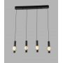 Aviano Ronda lampa wisząca 4x8 W czarna-chrom-przydymiona 7224-0410 zdj.4