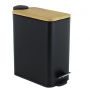 YokaHome Moby kosz na śmieci 5 l czarny-brązowy CH.MOBY-5-BLK zdj.1