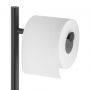 YokaHome Dyka stojak na papier toaletowy ze szczotką WC czarny mat/bambus DYKA-BLK zdj.5