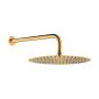 Oltens Vindel Lagan deszczownica 30 cm okrągła z ramieniem ściennym złoto szczotkowane 36014810 zdj.1