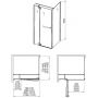 Aquaform HD Collection drzwi uchylne 100 cm prawe 103-09375 zdj.2
