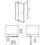 Aquaform HD Collection drzwi uchylne 90 cm lewe 103-09390 zdj.2