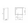 Aquaform Nigra ścianka prysznicowa 80 cm 103-40090 zdj.2