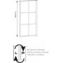 Bravat SL Walk-in ścianka prysznicowa 100 cm czarny mat/szkło przezroczyste SL171-100 zdj.2