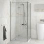 Besco Exo-CH ścianka prysznicowa 90 cm boczna chrom/szkło przezroczyste PCH-90-190C zdj.4