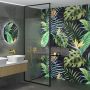 Besco Icon Walk-In ścianka prysznicowa 110 cm czarny mat/szkło przezroczyste IC-110-200C zdj.5