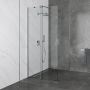 Besco Vayo Walk-In ścianka prysznicowa 100 cm chrom/szkło przezroczyste VY-100-200C zdj.4