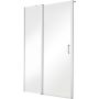 Besco Exo-C drzwi prysznicowe 120 cm uchylne chrom/szkło przezroczyste EC-120-190C zdj.1