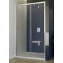 Besco Actis drzwi prysznicowe 120 cm przesuwne chrom błyszczący/szkło przezroczyste DA-120 zdj.3
