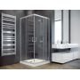 Besco Modern 190 kabina prysznicowa 80x80 cm kwadratowa chrom połysk/szkło przezroczyste MK-80-190-C zdj.4