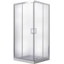 Besco Modern 190 kabina prysznicowa 80x80 cm kwadratowa chrom połysk/szkło przezroczyste MK-80-190-C zdj.1