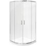 Besco Modern 190 kabina prysznicowa 80x80 cm półokrągła chrom połysk/szkło przezroczyste MP-80-190-C zdj.1
