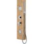 Corsan Bao panel prysznicowy ścienny termostatyczny drewno/chrom B-022TBAOCHROM zdj.4