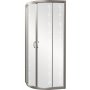Kabina prysznicowa półokrągła 90 x 185 cm szkło mrożone Yucca Cersanit Carmen New S136-004 zdj.2