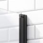 Radaway Nes Black Walk-in II ścianka prysznicowa 90 cm czarny mat/szkło factory 10013090-54-55 zdj.5