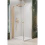 Radaway Nes Brushed Gold KDJ drzwi prysznicowe 90 cm uchylne złoty połysk/szkło przezroczyste 10022090-09-01L zdj.1