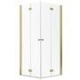 Radaway Nes Gold KDD-B kabina prysznicowa część lewa 90x90 cm kwadratowa złoty połysk/szkło przezroczyste 10024090-09-01L zdj.1
