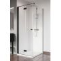 Radaway Nes Black KDJ-B drzwi prysznicowe 80 cm lewe czarny mat/szkło przezroczyste 10025080-54-01L zdj.1