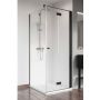 Radaway Nes Black KDJ-B drzwi prysznicowe 80 cm prawe czarny mat/szkło przezroczyste 10025080-54-01R zdj.1
