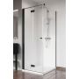 Radaway Nes Black 8 KDJ B drzwi prysznicowe 100 cm lewe czarny mat/szkło przezroczyste 10075100-54-01L zdj.1