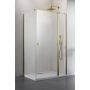 Radaway Nes Brushed Gold KDJ II drzwi prysznicowe 80 cm prawe złoty szczotkowany/szkło przezroczyste 10032080-99-01R zdj.1