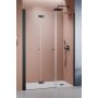 Radaway Nes Black DWS B drzwi prysznicowe 95 cm składane czarny mat/szkło przezroczyste 10044950-54-01L zdj.1