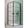Radaway Nes 8 Black KDD I drzwi prysznicowe 90 cm lewe czarny mat/szkło Factory 10071090-54-55L zdj.1