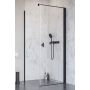 Radaway Nes 8 KDJ I drzwi prysznicowe 90 cm prawe czarny mat/szkło przezroczyste 10072090-54-01R zdj.1