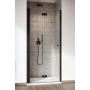 Radaway Nes 8 DWB Black drzwi prysznicowe 90 cm wnękowe składane lewe czarny mat/szkło przezroczyste 10079090-54-01L zdj.1