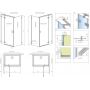 Radaway Essenza Pro White KDJ drzwi prysznicowe 80 cm lewe biały mat/szkło przezroczyste 10097080-04-01L zdj.2