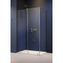 Radaway Furo KDJ drzwi prysznicowe 120 cm lewe złoty szczotkowany/szkło przezroczyste 10104622-99-01L/10110580-01-01 zdj.1