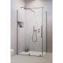 Radaway Furo KDJ drzwi prysznicowe 120 cm lewe miedź szczotkowana/szkło przezroczyste 10104622-93-01L/10110580-01-01 zdj.1