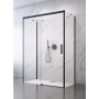 Radaway Idea Black KDJ+S drzwi prysznicowe 100 cm lewe czarny mat/szkło przezroczyste 10116100-54-01L zdj.1