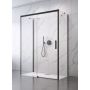 Radaway Idea Black KDJ drzwi prysznicowe 110 cm lewe czarny mat/szkło przezroczyste 10116110-54-01L zdj.1