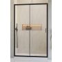 Radaway Alienta Black DWJ drzwi prysznicowe 120 cm rozsuwane czarny mat/szkło przezroczyste 10260120-54-01 zdj.1