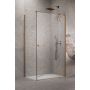 Radaway Essenza 8 Brushed Copper KDJ ścianka prysznicowa 23,7 cm miedź szczotkowany/szkło przezroczyste 10470237-93-01R zdj.1