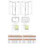 Radaway Idea 8 QL XL KDJ ścianka prysznicowa 90 cm /szkło przezroczyste 10580090-01-01L zdj.2