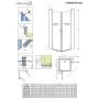 Radaway Torrenta KDD kabina prysznicowa 90x80 cm prostokątna chrom połysk/szkło przezroczyste 132777-01-01L zdj.2
